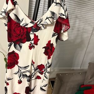 Floral Off-Shoulder Dress